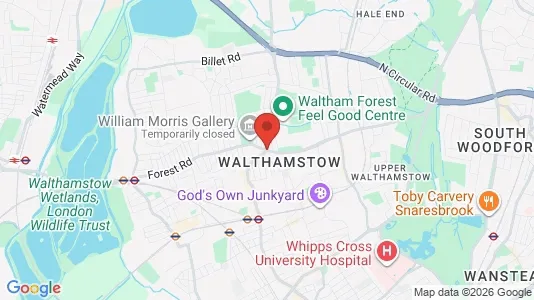 Butikslokaler för uthyrning i London E17 – Foto från Google Street View