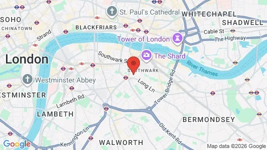 Sklepy Do wynajęcia i London SE1 - kort over placeringen