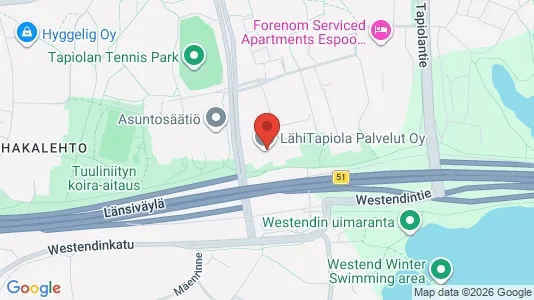 Kontorlokaler til leje i Espoo - kort over placeringen