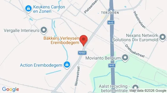 Commercial properties for rent i Aalst - kort over placeringen