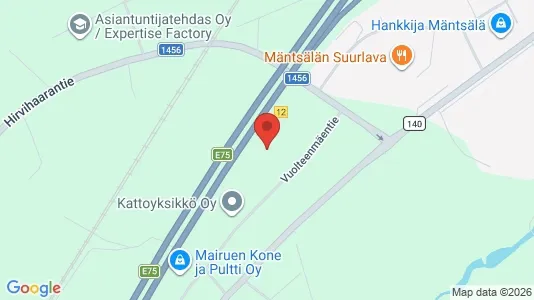 Office spaces for rent i Mäntsälä - kort over placeringen