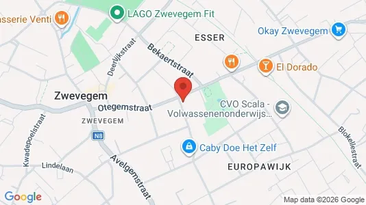 Commercial properties for rent i Zwevegem - kort over placeringen