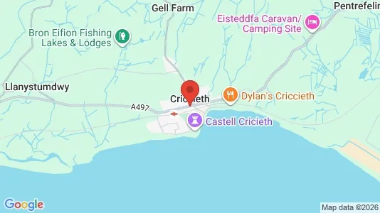 Commercial properties for sale i Criccieth - Gwynedd - kort over placeringen