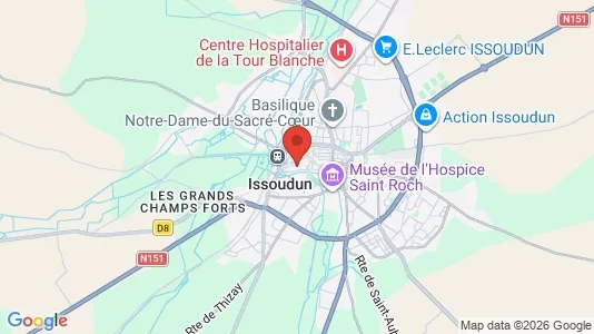 Commercial properties for sale i Issoudun - Photo from Google Street View