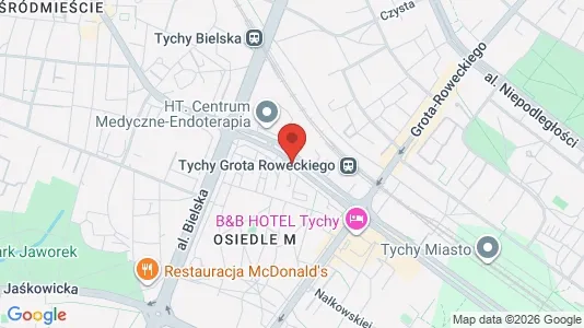 Büros zur Miete i Tychy – Foto von Google Street View