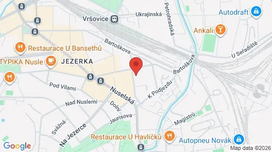 Commercial properties for rent i Prague 4 - kort over placeringen