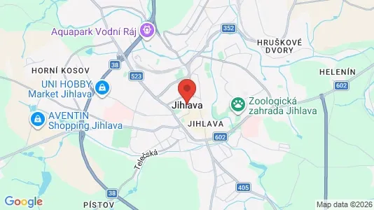 Gewerbeflächen zur Miete i Jihlava – Foto von Google Street View