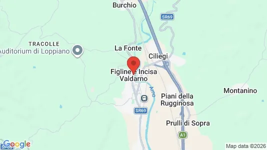 Office spaces for rent i Figline e Incisa Valdarno - kort over placeringen