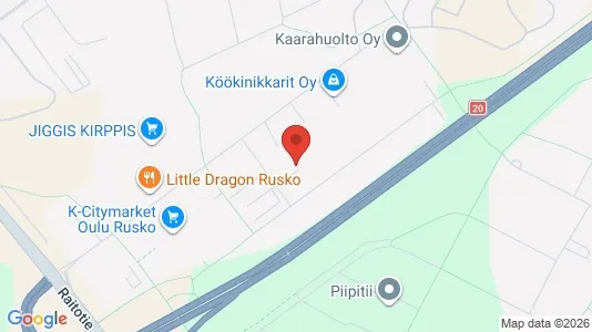 Værkstedslokaler til leje i Oulu - Foto fra Google Street View