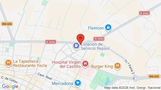 Propiedades comerciales En venta i Yecla - kort over placeringen