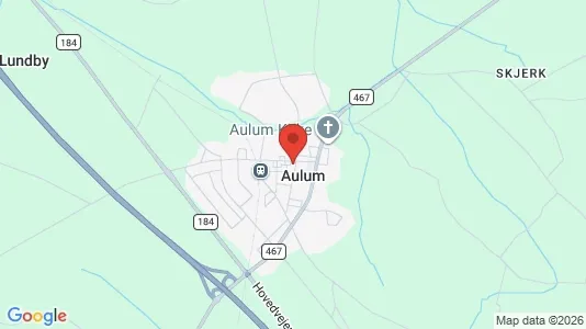 Ladenlokale zur Miete i Aulum – Foto von Google Street View