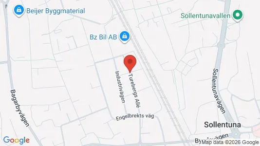 Commercial properties for rent i Sollentuna - kort over placeringen