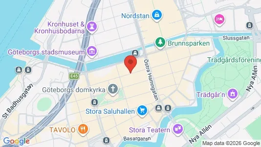 Lokaler til leje i Gøteborg Centrum - kort over placeringen
