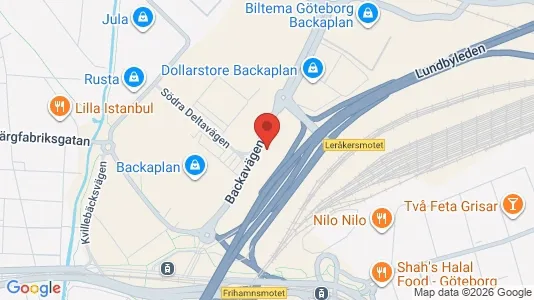 Commercial properties for rent i Lundby - kort over placeringen