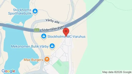 Commercial properties for rent i Huddinge - kort over placeringen