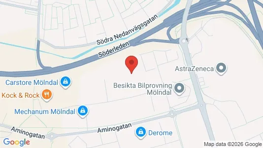 Commercial properties for rent i Mölndal - kort over placeringen