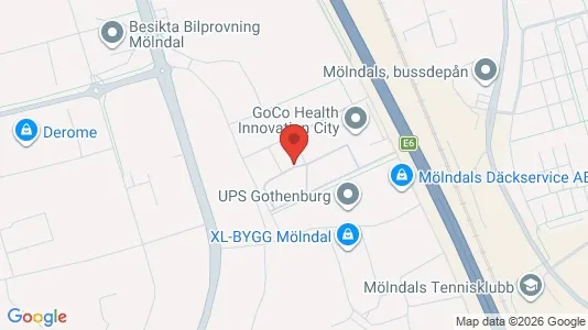 Commercial properties for rent i Mölndal - kort over placeringen