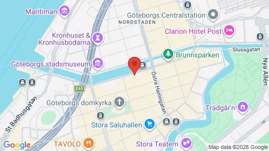 Lokaler til leje i Gøteborg Centrum - kort over placeringen