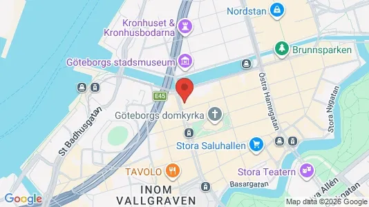 Lokaler til leje i Gøteborg Centrum - kort over placeringen