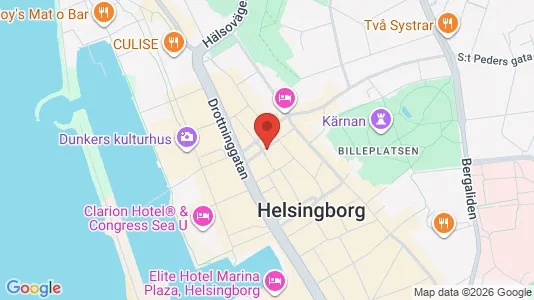 Liikekiinteistöt Vuokrattavana i Helsingborg - kort over placeringen