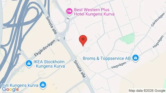 Commercial properties for rent i Huddinge - Photo from Google Street View