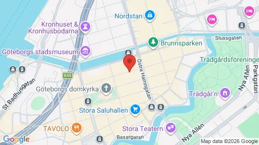 Lokaler til leje i Gøteborg Centrum - kort over placeringen