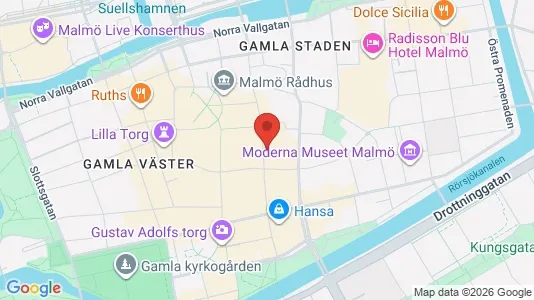 Lokaler til leje i Malmø Centrum - kort over placeringen