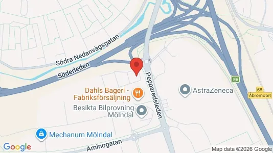 Liikekiinteistöt Vuokrattavana i Mölndal - kort over placeringen