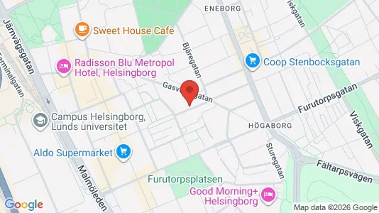 Liikekiinteistöt Vuokrattavana i Helsingborg - Kuva Google Street Viewstä