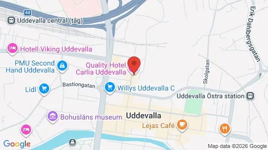 Lokaler til leje i Uddevalla - kort over placeringen