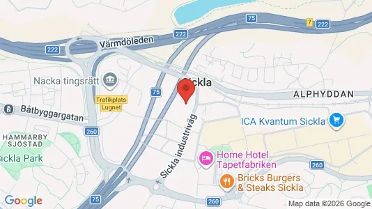 Företagslokaler för uthyrning i Nacka – Foto från Google Street View