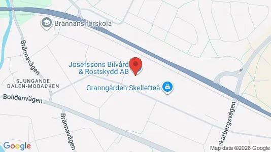 Industrial properties for rent i Skellefteå - kort over placeringen