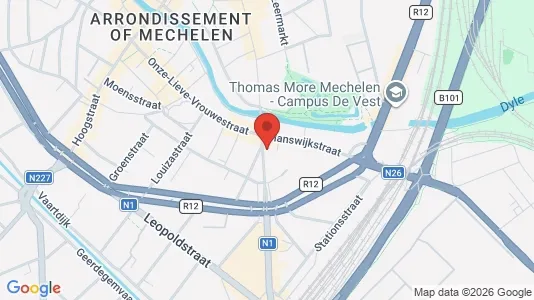 Commercial properties for rent i Mechelen - kort over placeringen