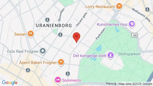 Kontorer til leie i Oslo Frogner – Bilde fra Google Street View