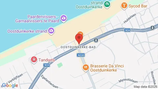Kontorlokaler til leje i Koksijde - Foto fra Google Street View