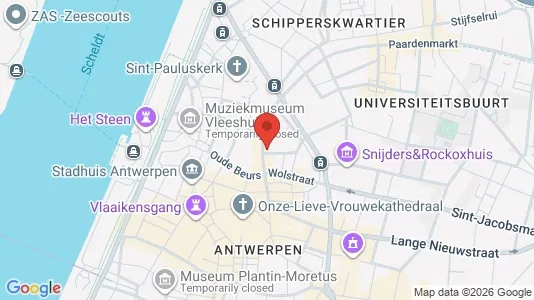 Commercial properties for rent i Stad Antwerp - kort over placeringen