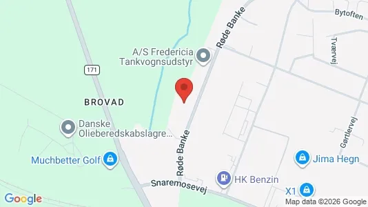 Warehouses for sale i Fredericia - kort over placeringen