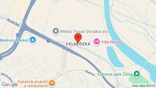 Lokaler til leje i Žilina - kort over placeringen