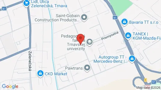 Liikekiinteistöt Vuokrattavana i Trnava - Kuva Google Street Viewstä