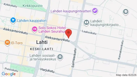 Toimistotilat Vuokrattavana i Lahti - Kuva Google Street Viewstä