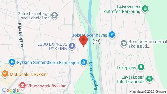 Industrial properties for rent i Bærum - kort over placeringen