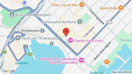 Lokaler til salgs i Kristiansand – Bilde fra Google Street View