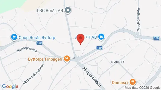 Werkstätte zur Miete i Borås - kort over placeringen