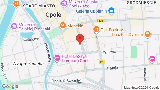Propiedades comerciales En alquiler i Opole - kort over placeringen