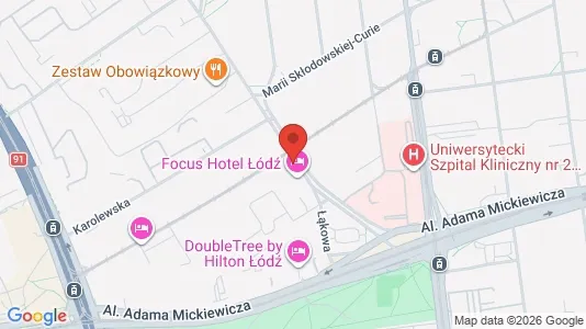 Commercial properties for rent i Łódź - kort over placeringen