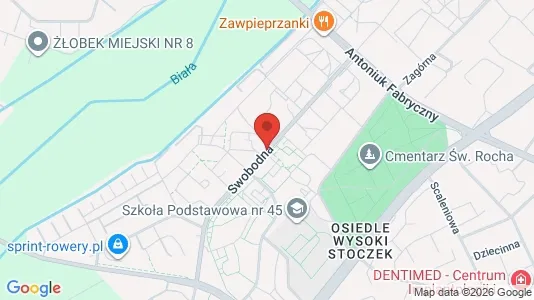 Commercial properties for rent i Białystok - kort over placeringen