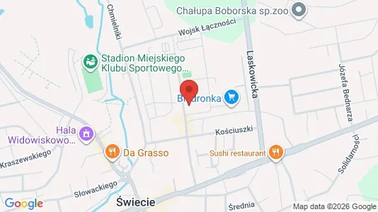 Kontorlokaler til leje i Świecki - kort over placeringen
