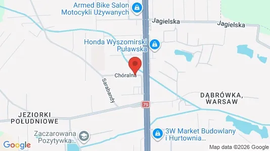 Toimistotilat Vuokrattavana i Varsova Ursynów - kort over placeringen