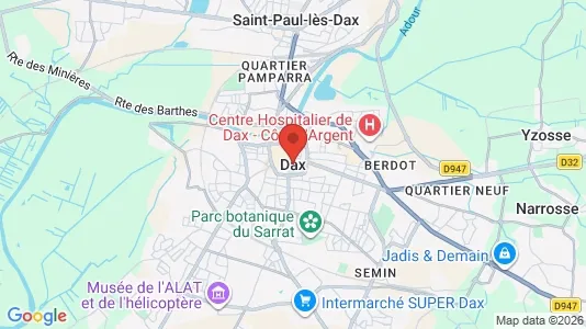 Toimistotilat Vuokrattavana i Dax - Kuva Google Street Viewstä