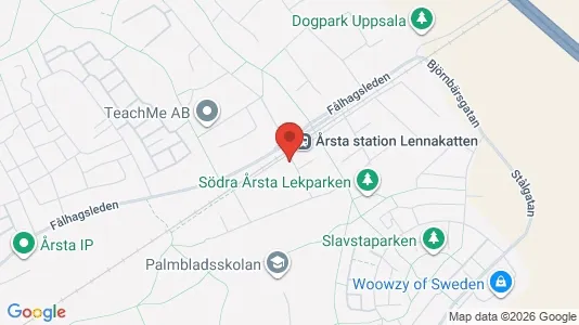 Commercial properties for rent i Uppsala - kort over placeringen